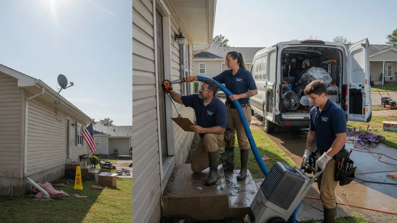Ceiling Water Damage Restoration in Gilbert, LA near me